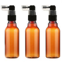 병도매닷컴 용기 AN120 + 캡, 용기(갈색), 캡(검정), 3개입