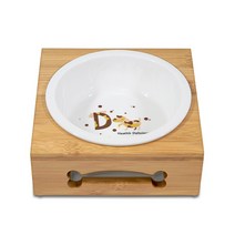 모닝펫 도기 원목식기 1구 대, 4016, 1개