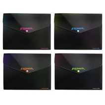 아이비스 3인덱스 도큐먼트화일 블랙, 혼합 발송, 4개입