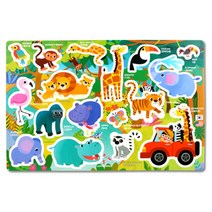 자석나라 로제타 자석탐험 앤 자석퍼즐 시리즈 정글, 1개, 17p