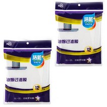 블럭마트 주방 레인지 후드 항균필터 12p, 2개입