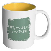 핸드팩토리 빈티지 페인트 임파서블 머그컵, 내부 옐로우, 1개