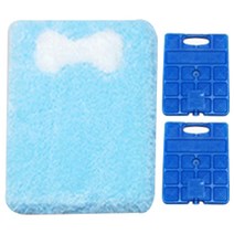 아페토 반려견 사각 쿨매트 + 아이스팩 중 x 2p, 블루