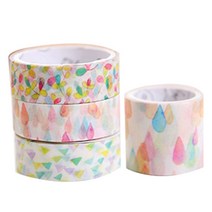 더홈스 마스킹 테이프 4종 세트, 혼합 색상, 1세트