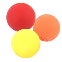 바디아트 라크로스 마사지볼 3p, 옐로우, 오렌지, 레드, 3개