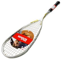 윌슨 BLX 템페스트 120 스쿼시라켓, 화이트 + 골드 + 그레이