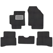 미소 이중 벌집 카매트 일반형 + 메탈 레이싱 발판 패드, 뉴 베르나 2005.9~, 현대