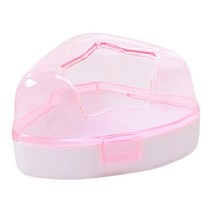 아리코 햄스터 스타 목욕탕 9.5 x 9.5 x 8.5 cm, 핑크, 1개
