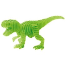 퍼즐사랑 티라노사우루스 4D 입체퍼즐, 15피스, 야광 그린, 15피스