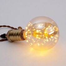 ELPHOS LED 눈꽃에디슨 전구 2.5W G95, 혼합 색상