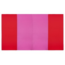 퍼니존 퍼니 테라피 레드 비비드 시리즈 6 유아폴더매트, 레드 + 핫 핑크