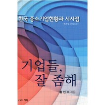 한국 중소기업 현황과 시사점: 제조업 중심으로:기업들 잘 좀해, 상원, 황민수 저