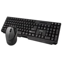 유니콘 무선 키보드 BK-6000S + 마우스 HPM-OP01W + 건전지, BK-6000S, HPM-OP01W, 혼합 색상, 일반형
