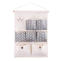 마켓감성 코튼 북유럽 7포켓꽂이 그레이, 1개