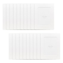 왈가닥스 페이퍼프레임 플레인 3 x 5 20p, 화이트, 20개