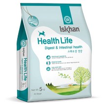 이즈칸 전연령용 콩 헬스라이프 가수분해 소화 & 장 건강 강아지 사료, 5kg, 1개