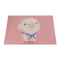 아울리빙 심쿵한 동물 식탁매트, E, 42 x 32 cm