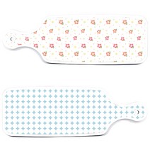 로엠디자인 서빙 도마 보드 2p 원형패턴파스텔블루 세트, 원형패턴파스텔블루, 훈색나팔꽃화이트, 1세트