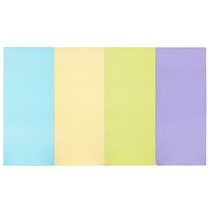 퍼니존 퍼니테라피 스카이블루비비드 시리즈 영유아 폴더매트, 스카이블루 + 아이보리 + 피스타치오 + 바이올렛