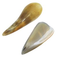 헬스플러스 소뿔형 원뿔 괄사 BJ-001A + 소뿔 삼각 괄사 BJ-234, 1세트, 혼합 색상