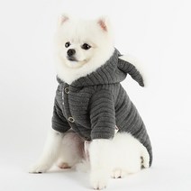 에이미러브즈펫 반려동물 몽클바니 후드점퍼, 그레이