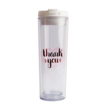 디자인아지트 기성 아이스 텀블러 땡큐하트, 핑크, 350ml