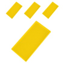 블럭마트 주방 드라잉매트 식기 컵 건조매트 30 x 15 x 1 cm, 옐로우, 4개입