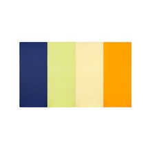 퍼니존 퍼니테라피 블루비비드 시리즈 4 유아폴더매트, 블루 + 피스타치오 + 아이보리 + 오렌지