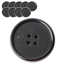 동화상가몰 소뿔단추1 23mm, 블랙유광, 10개입