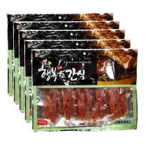 행복한간식 강아지 사사미 간식 400g, 젤리 꽈베기맛, 5개