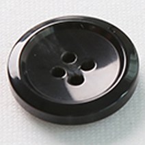 HR빅버튼 각시봉 단추 25mm, 블랙, 12개입