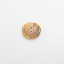 HR빅버튼 디젤무광 단추 25mm, 연베이지, 12개입