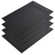 마켓감성 유럽스타일 격자 식탁매트 4p, 블랙계열, 45 x 30cm, 1개