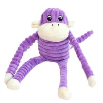 지피포우즈 강아지용 긴팔 원숭이 봉제 인형, 퍼플, 1개