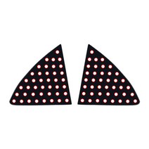 엑스원 3D 타공 스포츠 플레이트 C필러 써클링 블랙 2p, 구형 SM3