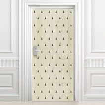 디자인수풀 현관문 시트 빈티지 스타일 VDS 01, 고급 베이지 우드 목