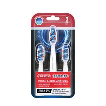 오라덴스 소닉클린 크로스엣지 건전지용 전동치솔 리필모, 3개입