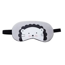 런웨이브 캐릭터애니멀 팩 겸용 수면안대 그레이사자, 1개입, 1개