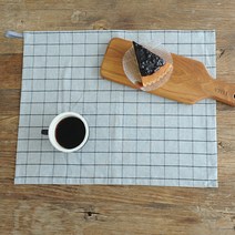 하임앤하임 심플체크 키친크로스 4종 50 x 40 cm, 심플체크 멜란그레이, 1개