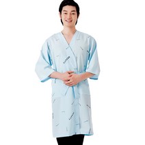 라인 뷰티 손님 가운, 블루(LN1021), 1개