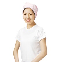 라인 사각 헤어터번, 핑크(ST403), 1개