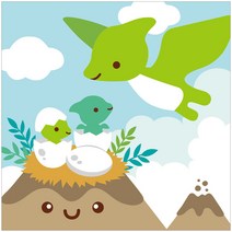 아이러브페인팅 공룡 DIY 명화그리기 20 x 20 cm, 프테라노돈