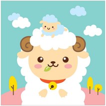 아이러브페인팅 아기 12간지 DIY 명화그리기 20 x 20 cm, 양