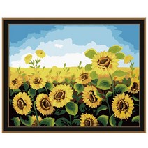 아이러브페인팅 DIY 명화그리기 40 x 50 cm, 해바라기하늘