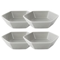 젠한국 라이트그레이 헥사곤 육각접시 14cm, 4개입, 단품