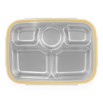 씨에스 동양상사 스텐식판도시락 깊은형, 혼합색상, 단품