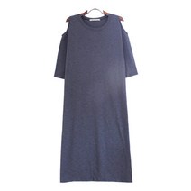 팡팡샵 T 5부 무지 어깨트임 임산부 원피스