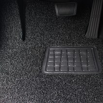 라임 코일 쿠션 차량용 카매트 확장형 올블랙 3p 세트, 현대, 구형 싼타페 2000년 6월~2005년 11월