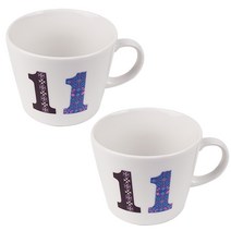 디어리빙 숫자 머그컵, ELEVEN, 2개입