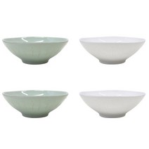 쓰임 엘포레 면기 리프그린 2P + 크림화이트 2P, 리프그린 + 크림화이트, 1세트